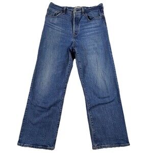 Levi's Jeans Womens 31 Ribcage Straight Ankle Button Fly Premium Denim Preppy